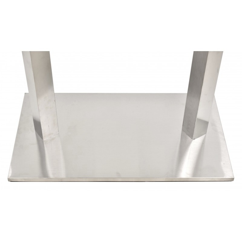 Base de mesa IPANEMA, acero inoxidable, base de 70 x 40 cms, altura 72 cms