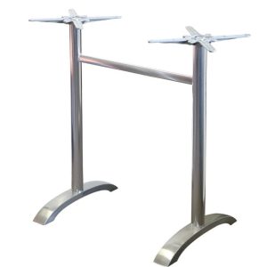 Base de mesa MILAN 108RT, alta, rectangular, aluminio