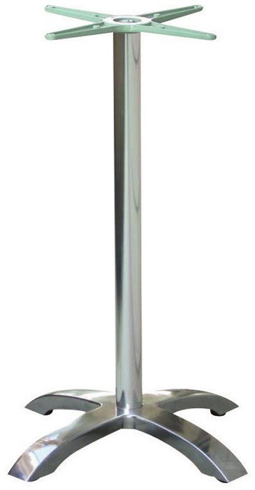 Base de mesa MILAN 110, alta, 4 brazos, aluminio