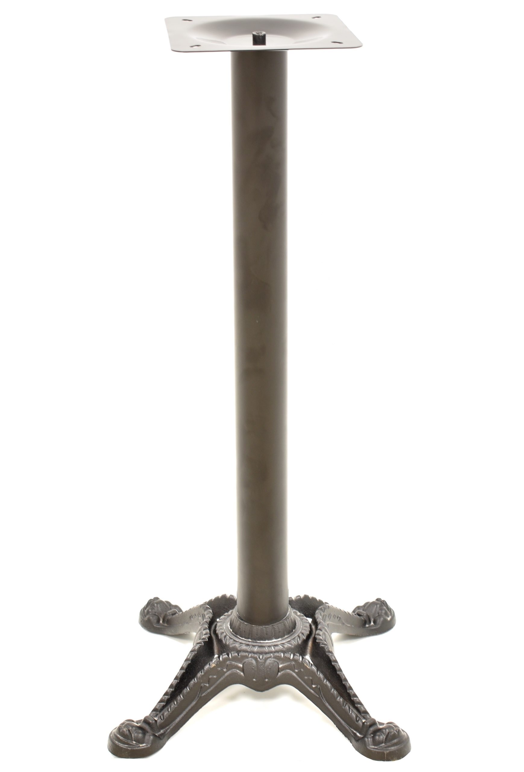 Base de mesa RÓDANO, alta, fundición, negra, base de 58 x 58 cms, altura 110 cms