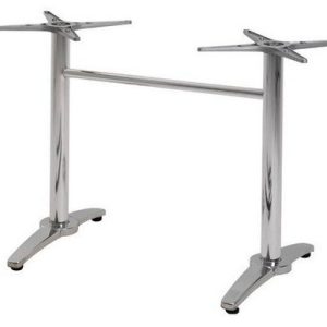 Base de mesa ROMA NEW, rectangular, inoxidable y aluminio
