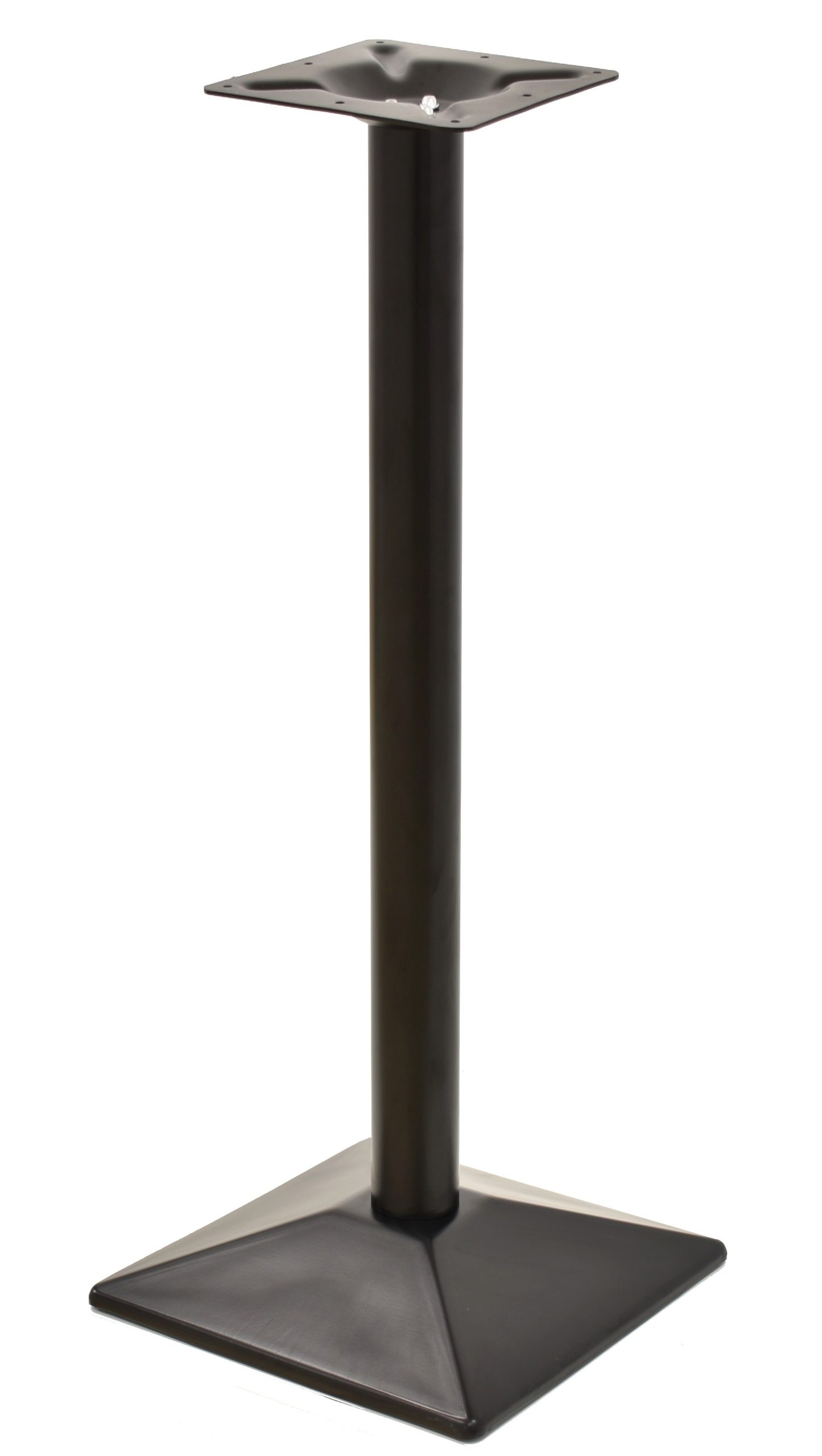 Base de mesa SOHO, alta, negra, base de 40 x 40 cms, altura 110 cms