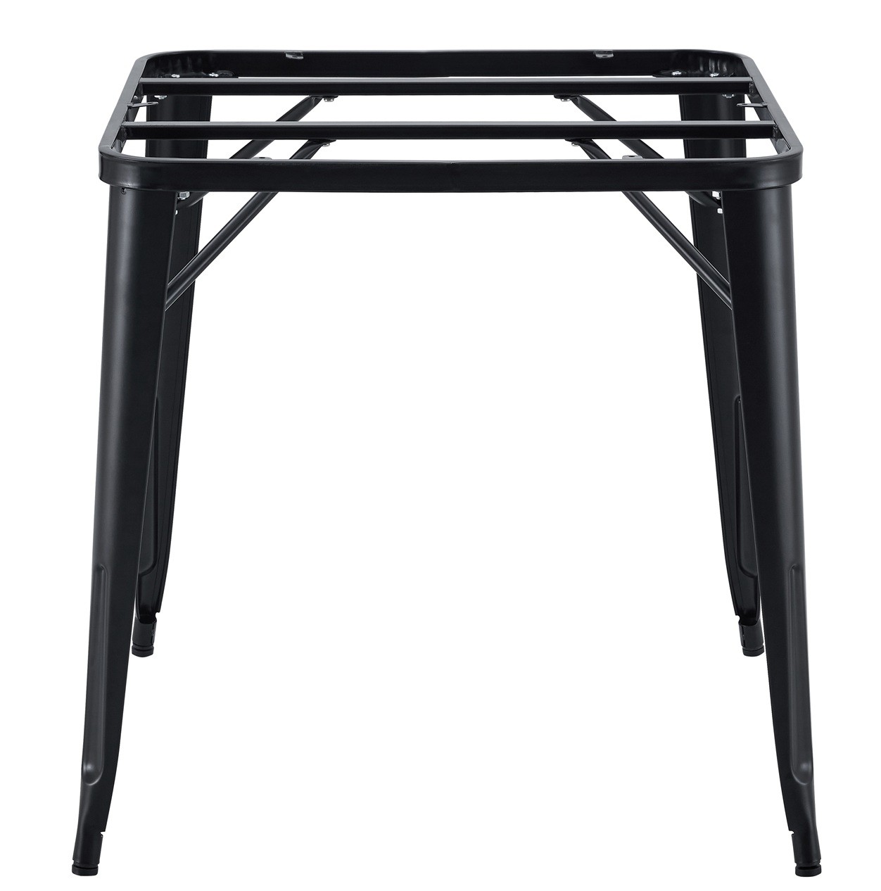 Base de mesa TOL EK, acero, negra, para tapa de 80 x 80 cms