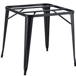 Base de mesa TOL EK, acero, negra, para tapa de 80 x 80 cms