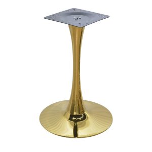 Base de mesa TULIP (SU), acabado dorado, base de 50 cms de diámetro, altura 70 cms