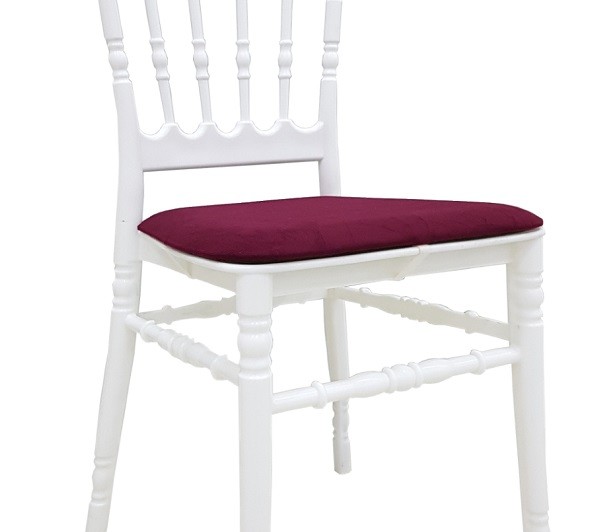 Cojín de asiento para Sillas WEDDING y CHIAVARI NEW, color burdeos