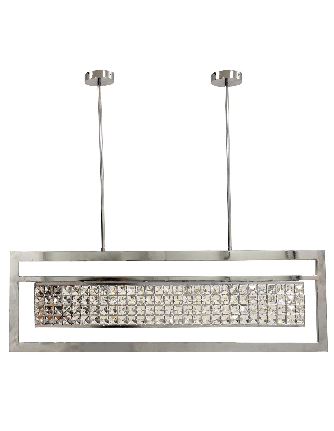 Lámpara ATRIA, colgante, metal, cristal