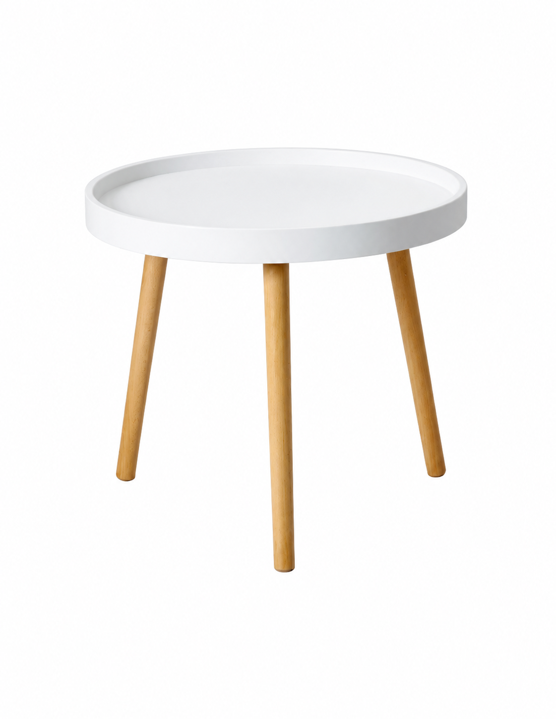 Mesa ANNIA ( M ), baja, madera, polipropileno blanco