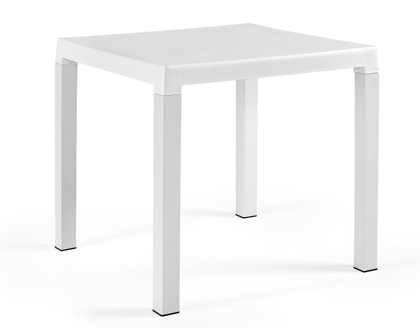 Mesa DITA, polipropileno blanco, 80 x 80 cms