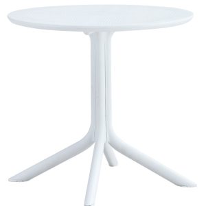 Mesa JÁVEA 97, polipropileno blanco, 80 cms de diámetro