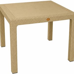 Mesa MIJAS, polipropileno moka, 90 x 90 cms