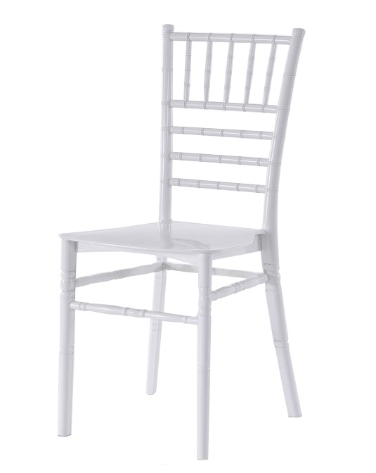 Silla CHIAVARI 28, apilable, polipropileno blanco