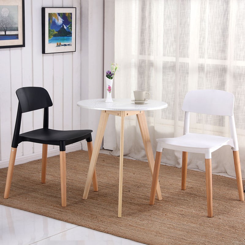 Silla CROSCAT (SU), madera, polipropileno gris oscuro