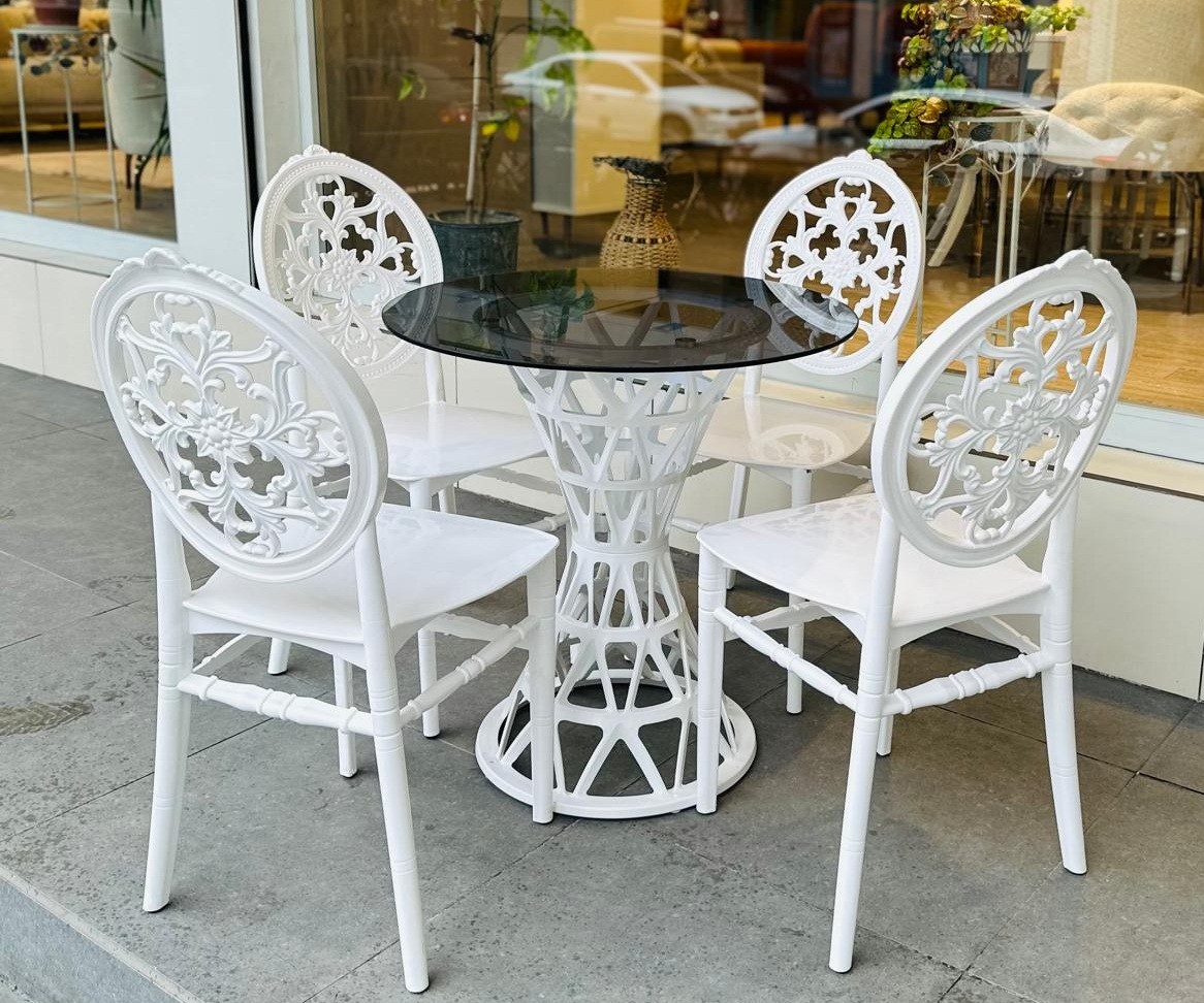 Silla JOSEFINA, apilable, polipropileno blanco