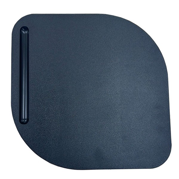 Silla NIZA con pala de escritura, asiento y respaldo plástico negro