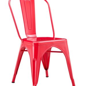 Silla TOL EK LIMITED, acero, rojo