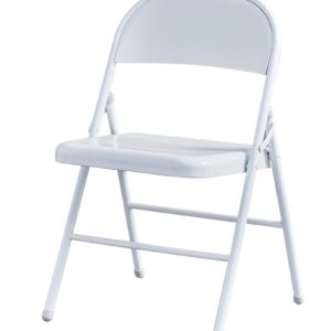Silla TOSCANA, plegable, metal, blanca