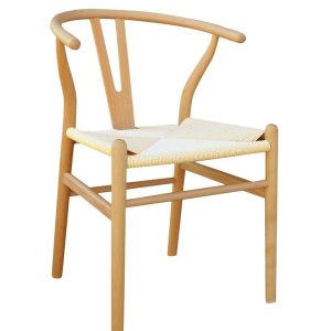 Silla WISH, madera de haya, natural, fibra trenzada