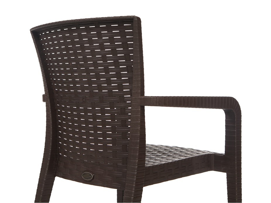Sillón JAZMIN, apilable, polipropileno antracita