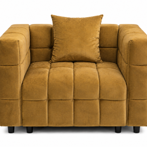 Sillón LORING, tejido velvet camel 34