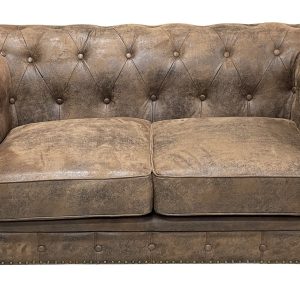 Sofá CHESTER PREMIUM, 2 plazas, similpiel vintage