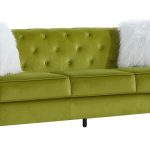 Sofá CHESTER STYLE, 3 plazas, tapizado velvet verde 38