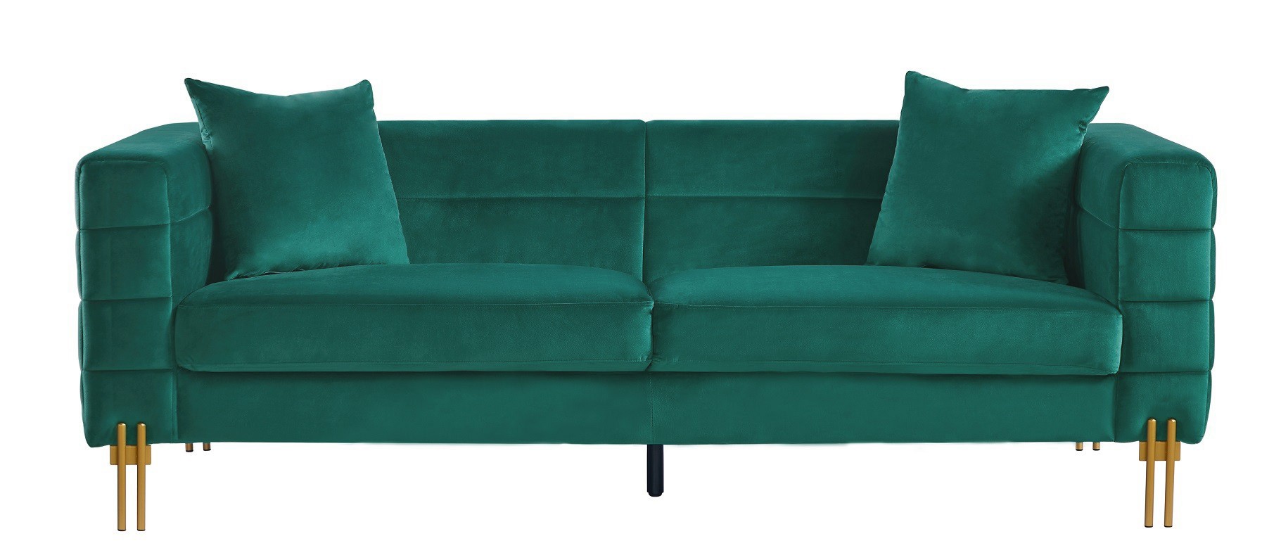 Sofá LARIOS, 3 plazas, tejido velvet verde oscuro 42