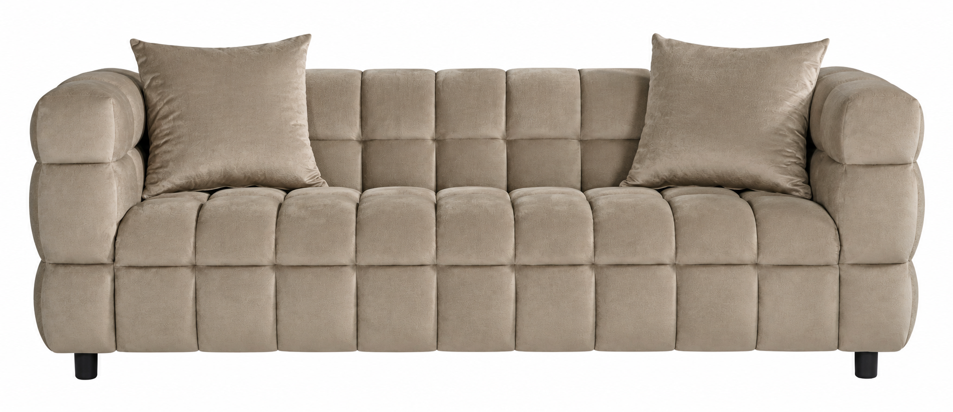 Sofá LORING, 3 plazas, tejido velvet gris claro 25