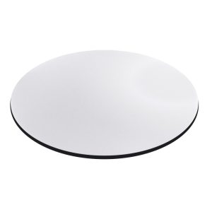 Tablero de mesa COMPACTO, 12 mm. de espesor, Blanco 3101, Tavilo, 69 cms de diámetro