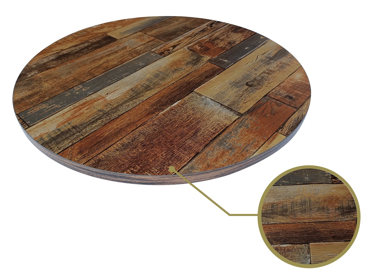 Tablero de mesa HD7347, vintage, 60 cms de diámetro