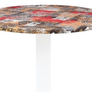 Tablero de mesa Werzalit Alemania, BABYLON 213, 60 cms de diámetro.