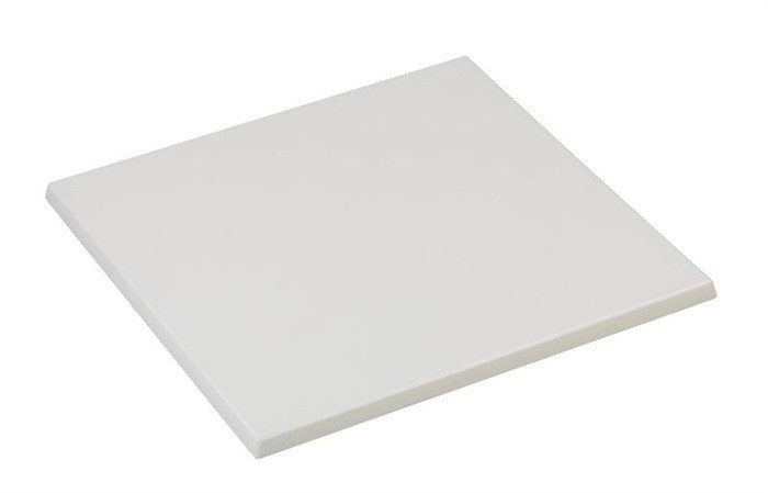 Tablero de mesa Werzalit Alemania, BLANCO 01, 80 x 80 cms