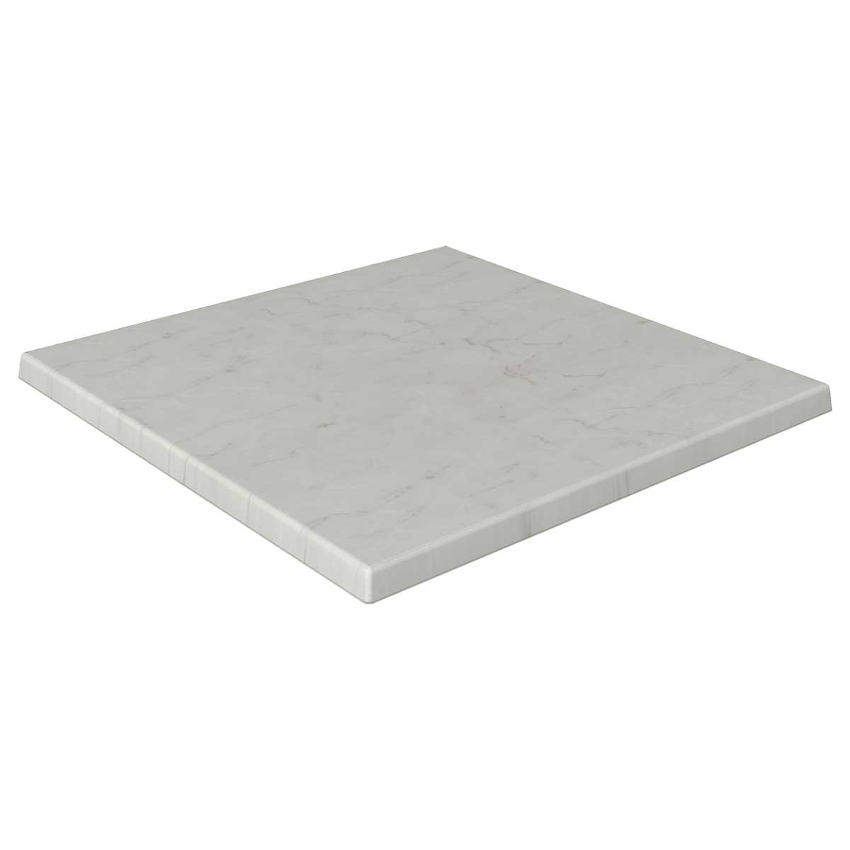 Tablero de mesa Werzalit-Sm, 70 MARMOR BIANCO, 60 x 60 cms