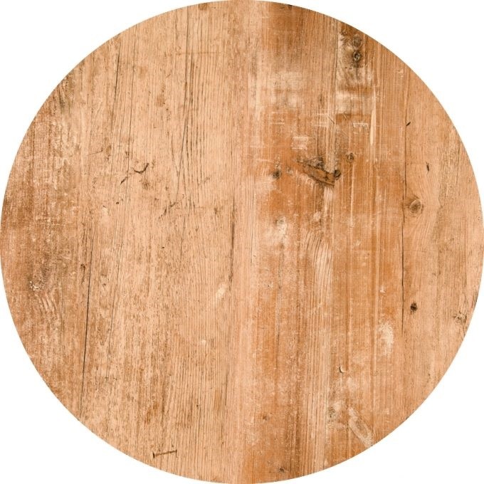Tablero de mesa Werzalit SM, FINDUS 295, 80 cms de diámetro.