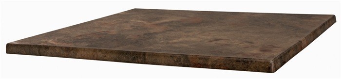 Tablero de mesa Werzalit SM, MARRÓN OXIDO 223, 60 x 60 cms