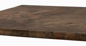 Tablero de mesa Werzalit-Sm, MARRÓN ÓXIDO 223, 80 x 80 cms