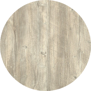 Tablero de mesa Werzalit-Sm, PONDEROSA BLANCO 178, 60 cms de diámetro.