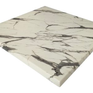 Tablero de mesa Werzalit WER-FANTASY, Mármol Ayfon 5657, 60 x 60 cms