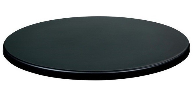 Tablero de mesa Werzalit WER-UNIART, Negro 3190, 80 cms de diámetro