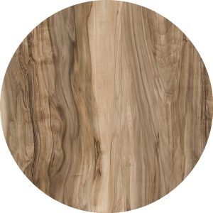 Tablero de mesa Werzalit WER-WOODART, Indian Shesman 4525, 70 cms de diámetro