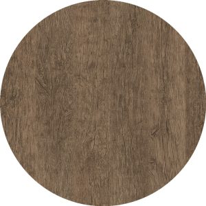 Tablero de mesa Werzalit WER-WOODART, Roble R.Oscuro 4510, 70 cms de diámetro