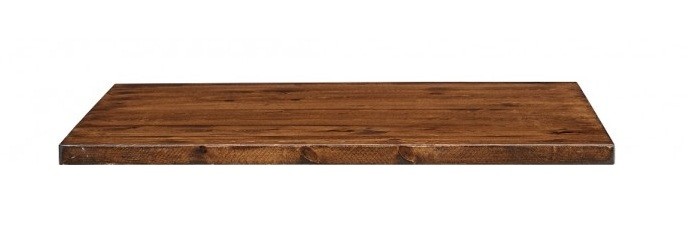 Tablero de pino macizo, 30 mm. barnizado, 80 x 80 cms