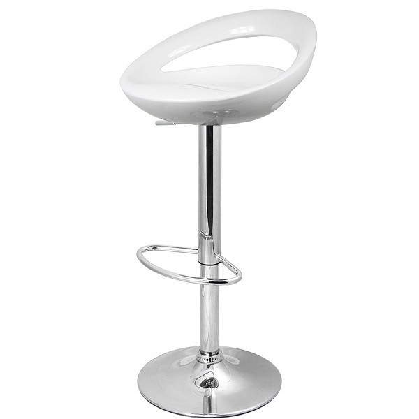 Taburete FLIT ( M ), cromado, abs blanco