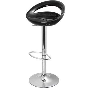 Taburete FLIT (M), cromado, abs negro