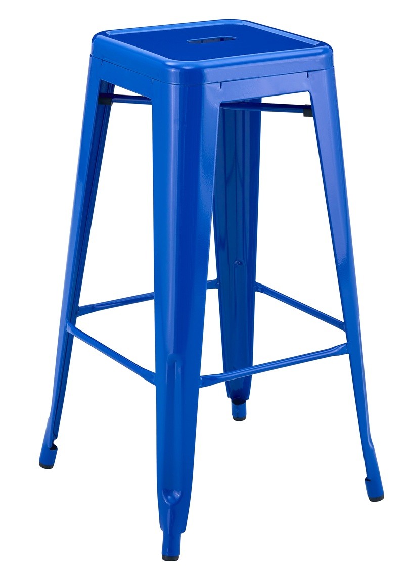 Taburete TOL EK LIMITED, acero, azul